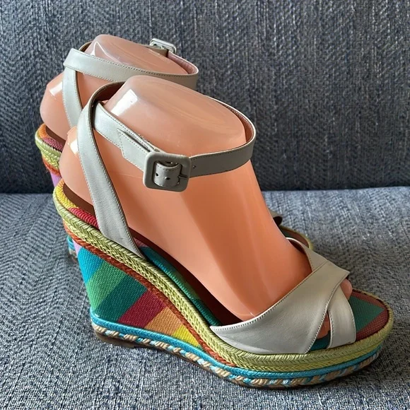 Valentino rainbow espadrille wedges Size: 39 - Picture 5 of 16